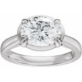 Noa Oval Lab Diamond Engagement Ring