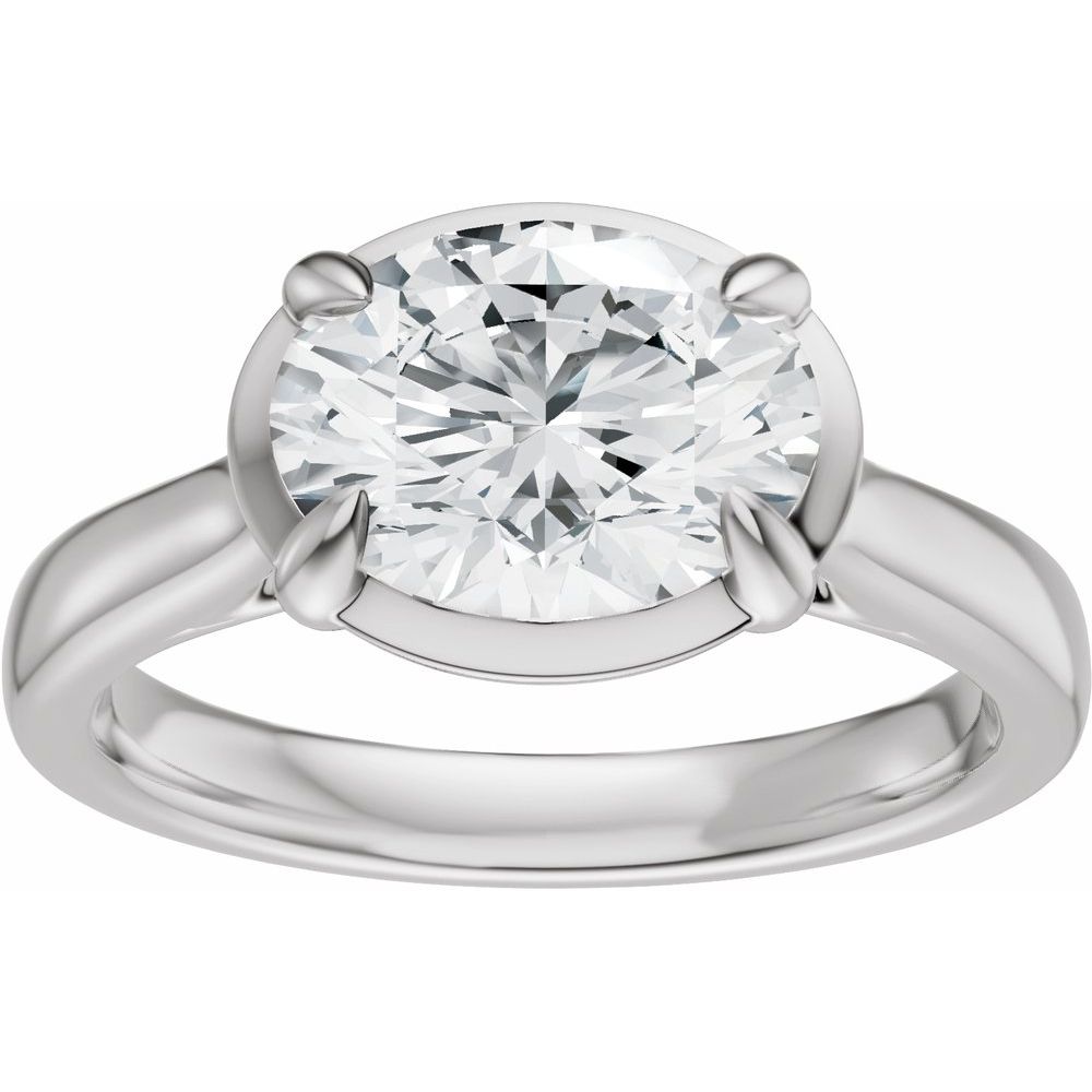 Noa Oval Lab Diamond Engagement Ring