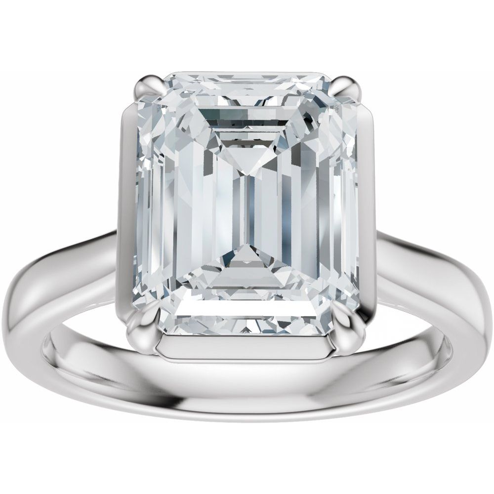 Noa Emerald Lab Diamond Engagement Ring