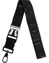Men's Black Stretch Polyester Rubberised Dg Logo Keychain Elastane Accessory
