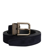 Men's Black Goat Leather Metal Buckle Classic Belt