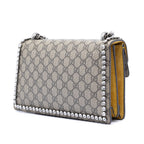 Medium GG Supreme Embroidered Crystal Bow Dionysus Shoulder Bag