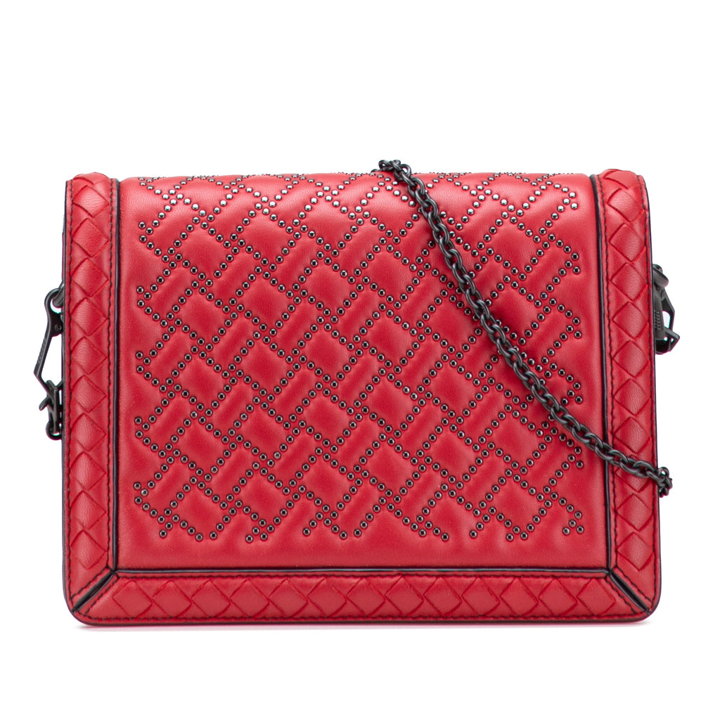 Nappa Intrecciato Microstud Montebello Crossbody