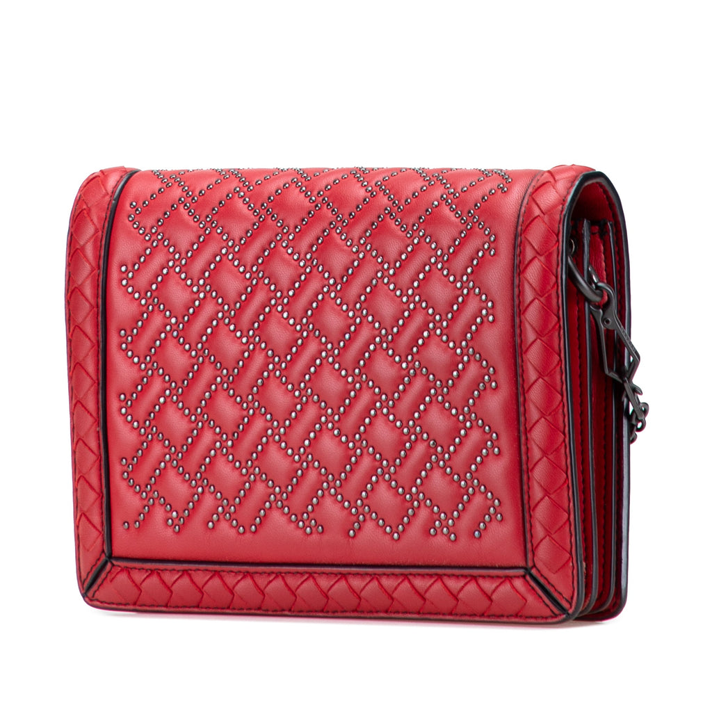 Nappa Intrecciato Microstud Montebello Crossbody