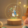 Luz nocturna LED personalizada de acrílico con nombre para Pascua Uso diario Regalo de Pascua para niños Niñas