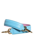 Women's Pink Blue Leather Handle Bag Shoulder Strap Light