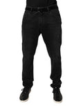 Black Cotton Skinny Men Denim Jeans Clothing