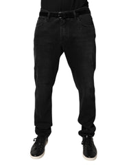 Black Cotton Skinny Men Denim Jeans Clothing