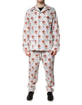 Men's Multicolor Floral Print Cotton Pajama Set Sleepwear Clothing