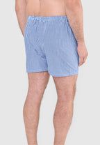 Calzoncillo Bóxer Hombre Algodón Popelín Rayas - Azul 6932_36