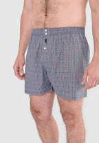 Calzoncillo Bóxer Hombre Algodón Popelín Cuadros - Gris 6934_22