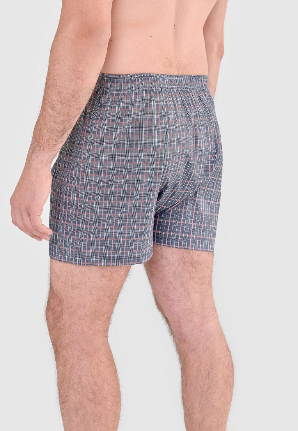 Calzoncillo Bóxer Hombre Algodón Popelín Cuadros - Gris 6934_22