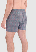 Calzoncillo Bóxer Hombre Algodón Popelín Cuadros - Gris 6934_22