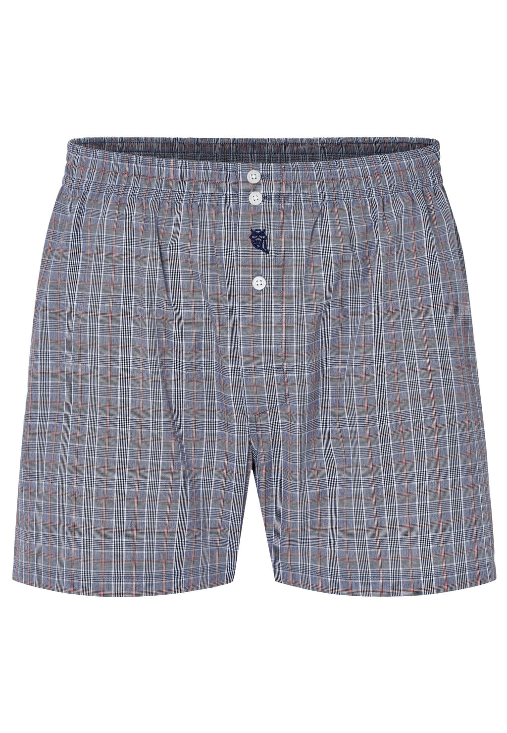 Calzoncillo Bóxer Hombre Algodón Popelín Cuadros - Gris 6934_22