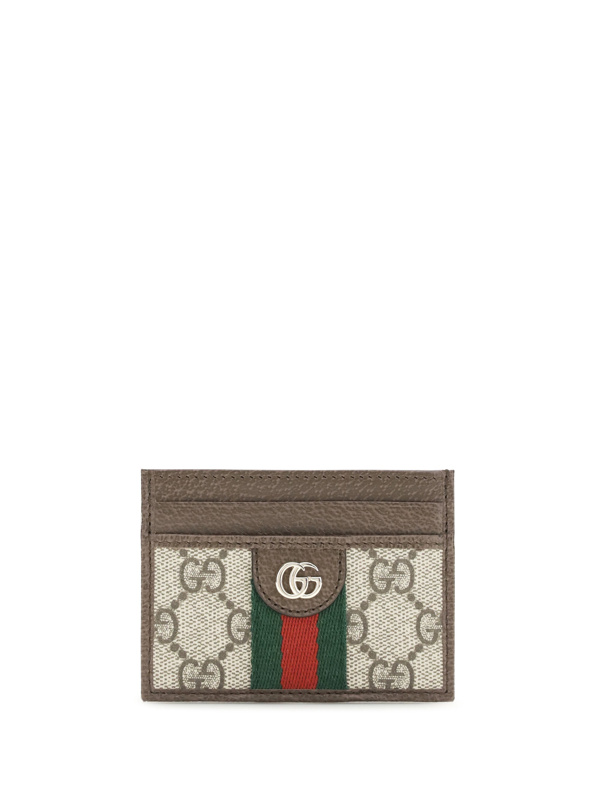 Gucci Ophidia Card Case — Beige