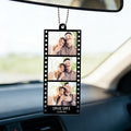 Personalizado 1-3 Fotos de película Acrílico Adorno de coche con nombre Cumpleaños Día de San Valentín Aniversario Regalo para Pareja
