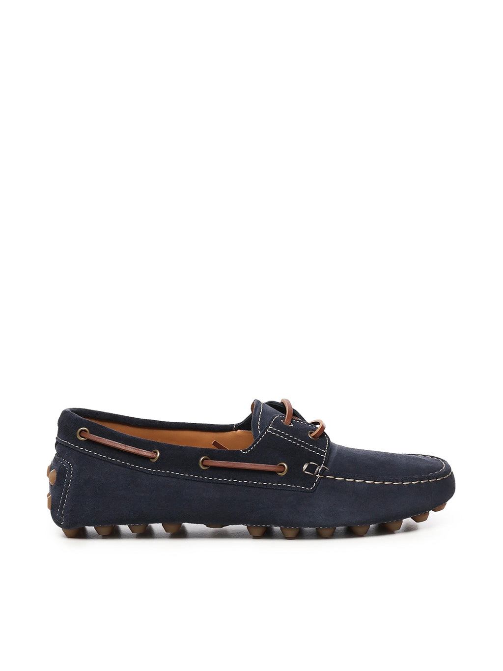 Tods Flat shoes Blue Calfskin Suede - 6