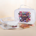 Bolsa de maquillaje impermeable personalizada con nombre y asa Accesorio de viaje Regalo de cumpleaños para ella