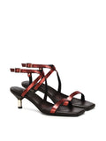 Giuliano Galiano Sandals Bordeaux Leather - 36