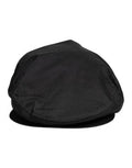Men's Black Cotton Newsboy Capello Cabbie Hat Elastane