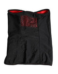 Men's Black Nylon Knitted Neck Warmer Balaclava Scarf Polyester Elastane