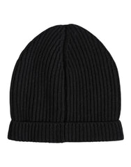 Men's Cashmere Knitted Beanie Black