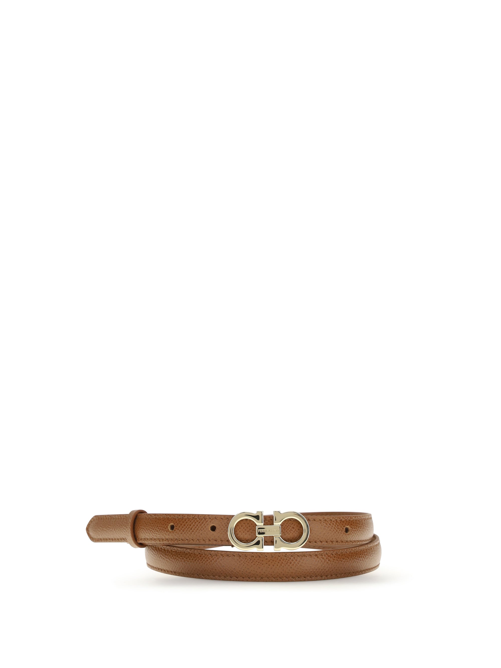 Ferragamo Gancini Belt — Brown