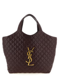 Saint Laurent Icare Maxi Tote Bag — Brown