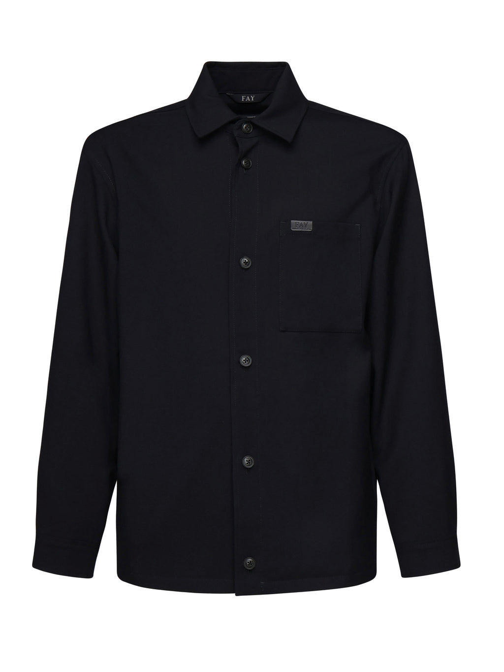Fay Shirts Blue Virgin Wool