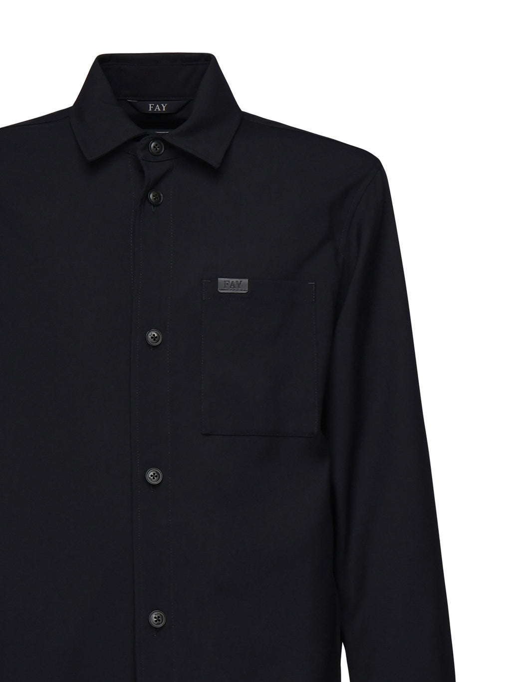 Fay Shirts Blue Virgin Wool