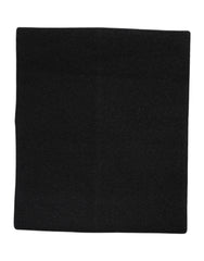 Women's Black Cashmere Knitted Neck Warmer Foulard Scarf