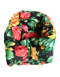 Women's Multicolor Floral Print Whole Head Wrap Hat Polyester