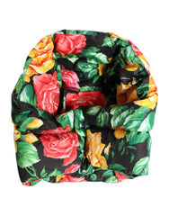 Women's Multicolor Floral Print Whole Head Wrap Hat Polyester