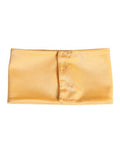 Yellow Nylon Stretch Women Neck Warmer Scarf Elastane