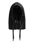Women's Black Polyester Whole Head Wrap Hat