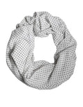 Women's Polka-Dot Polyester Scarf White