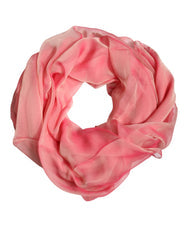 Women's Silk Rectangle Shawl Pink