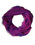 Women's Silk Rectangle Wrap Scarf Purple