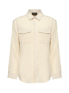 Giuliano Galiano Shirts Beige Tencel Linen - L