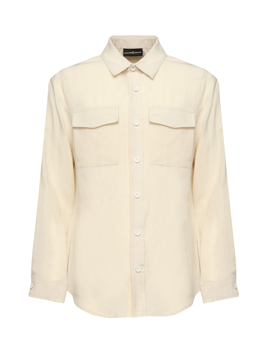 Giuliano Galiano Shirts Beige Tencel Linen - XXL