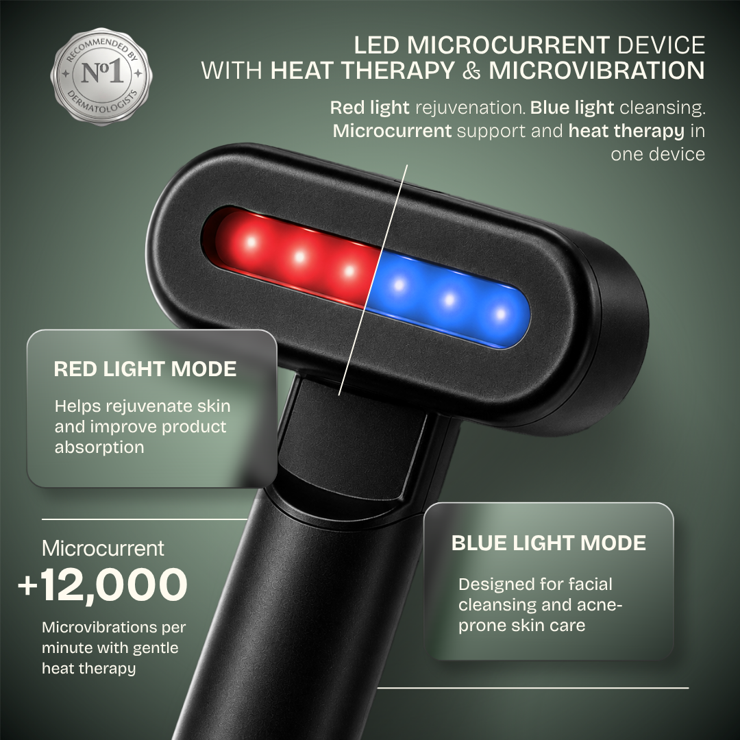 Dispositivo LED Microvibración y Microcorriente con Terapia de Calor