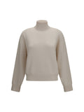 Brunello Cucinelli Cashmere Turtleneck Sweater — White