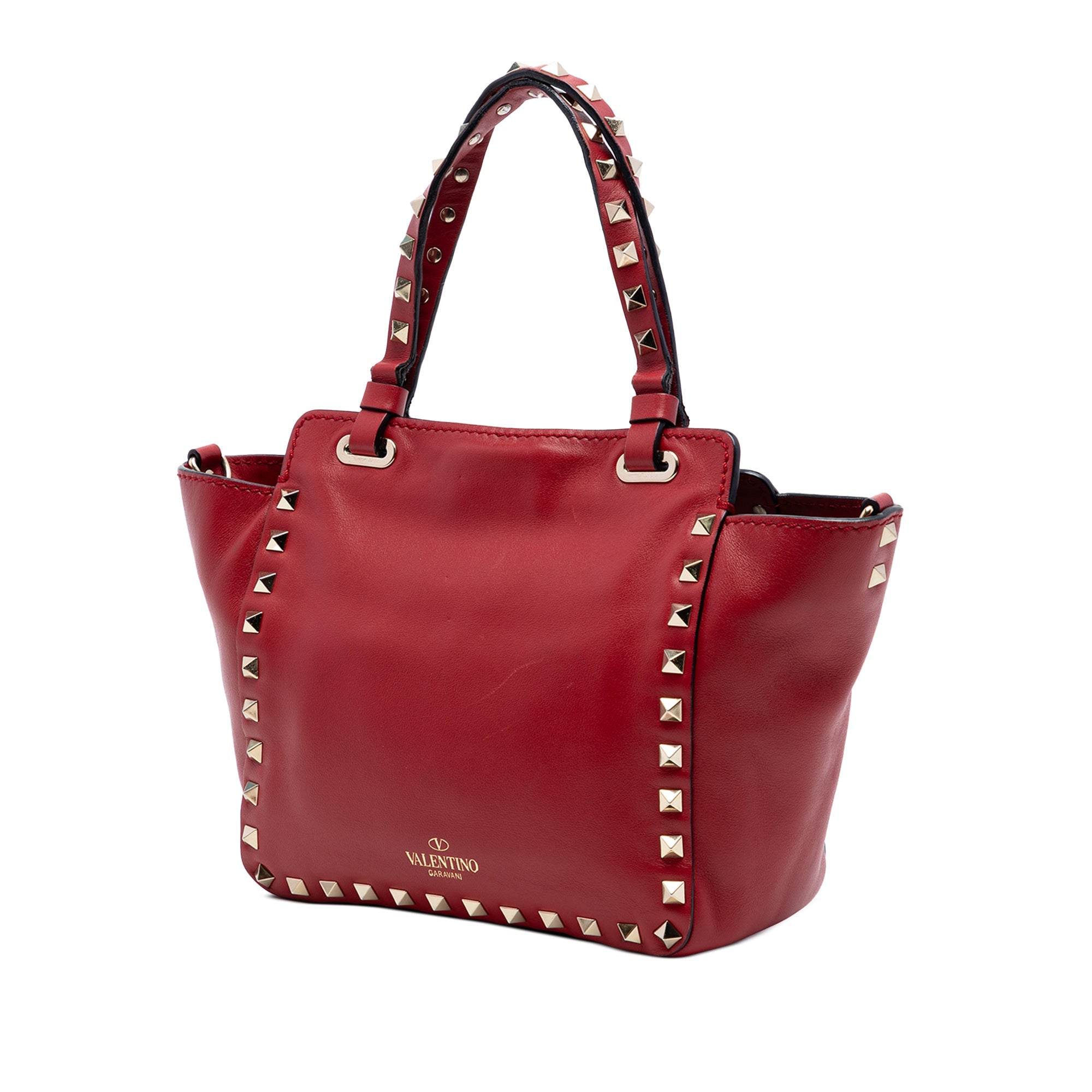 Mini Leather Rockstud Satchel