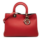 Medium Pebbled Calfskin Diorissimo Satchel