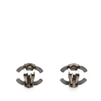 CC Brass Strass Lacquered Clip On Earrings