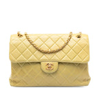 Jumbo Quilted Lambskin Double Sided Flap