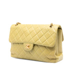 Jumbo Quilted Lambskin Double Sided Flap
