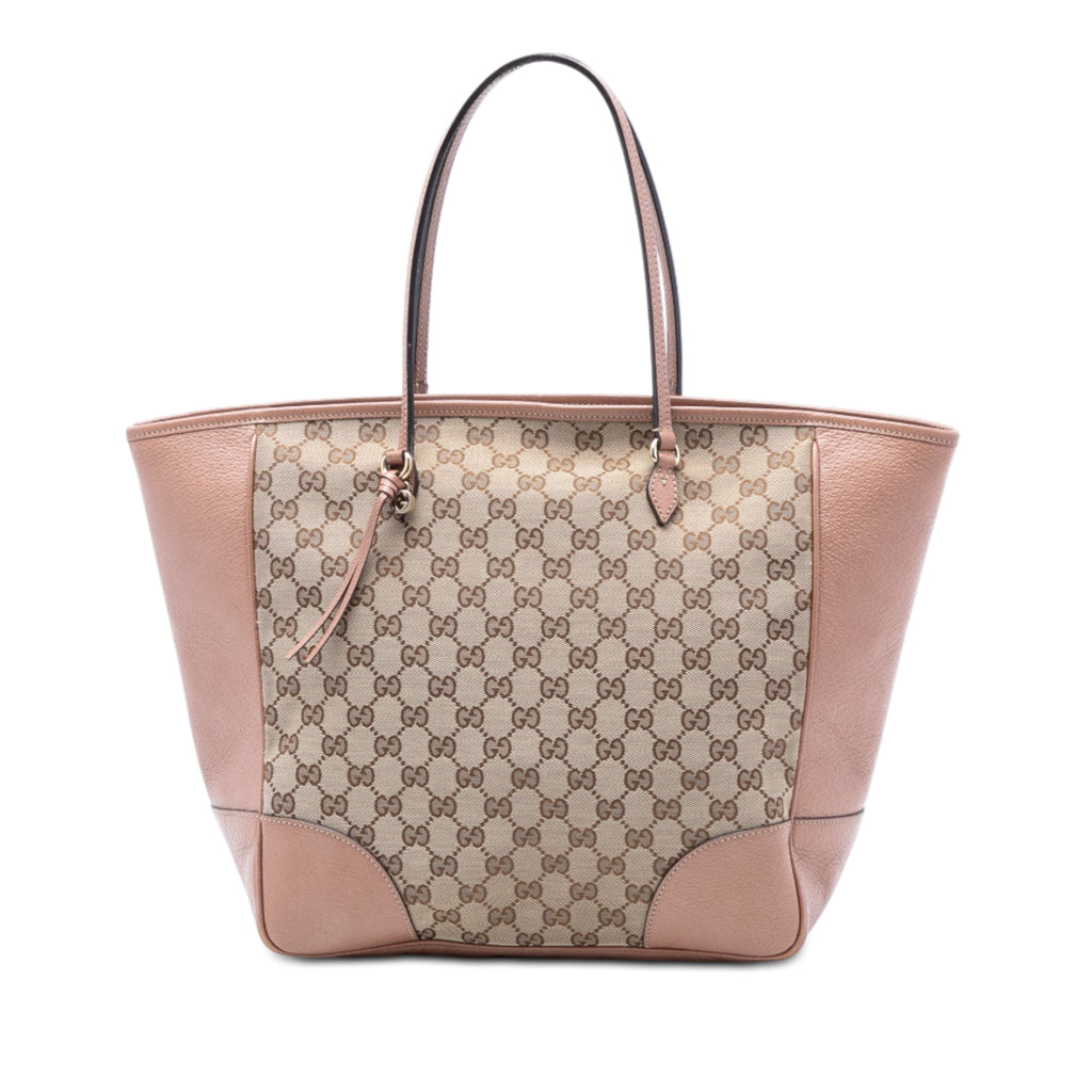 GG Canvas and Leather Bree Tote