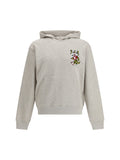 Kenzo Wild Tiger Embroidered Cotton Hoodie — Gray