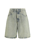 Sunflower Organic Denim Bermuda Shorts — Beige
